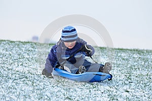 Sledging on first snow