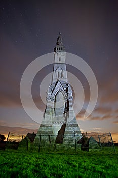 Sledmere Monument at night