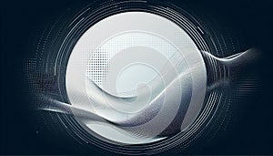 Sleek Abstract Background with Fading Halftone Patterns and Ample Space for Text photo