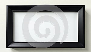 Sleek black frame, subtle angular detail Matte finish, refined style , geometric, simple, art nouveau photo
