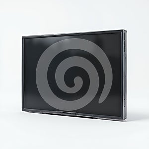 Sleek Black Interactive Display on White Background