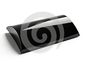 Sleek black rectangular object