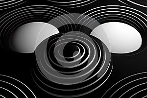 Sleek Black and White Minimalist Abstract Background - Clean Lines and Shapes for Modern Design