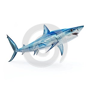 Powerful Mako Shark Swimming in Ocean Depths