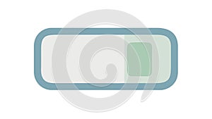 Sleek Blue Toggle Switch UI Element Icon, vector design Generative AI