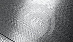 Sleek Brushed Steel Surface Background