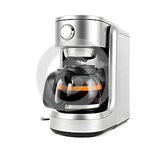 Coffee maker machine isolated on white background