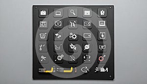 Sleek Control Panel for Industrial Automation