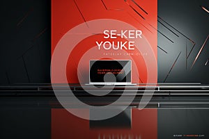 Sleek Cyber Monday sale banner featuring a sleek