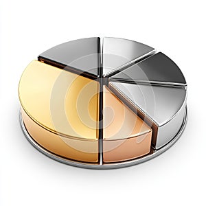 Metallic Pie Chart