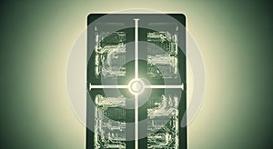 Modern digital illustration of a computer processor with circuit board patterns and gradient background