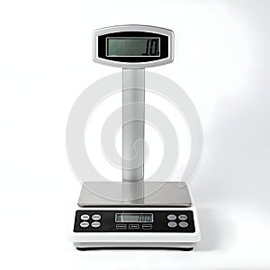 AI Generated Image - Digital Scale, Silver and White, Showing a Reading of 10
