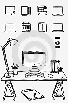 A sleek digital workspace setup with multiple screens and tech gear, ideal for articles on productivity, tech setup, or modern