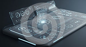 Tablet Displaying Interactive Holograms