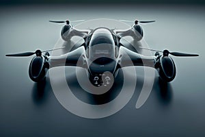 Sleek Futuristic Drone Design in 3D Rendering. Generative ai