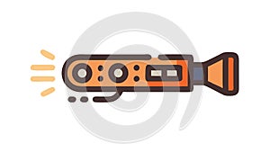 Sleek Futuristic Handheld Device with Display, vector design Generative AI