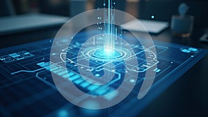 Sleek Futuristic Interface Dashboard