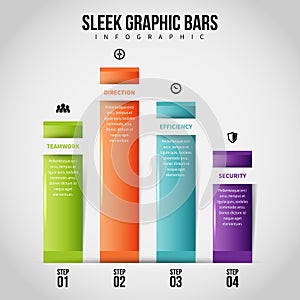 Sleek Graphic Bars Infographic
