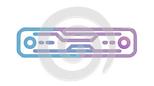 Modern Server Rack, Data Center Network Equipment vector design Generative AI