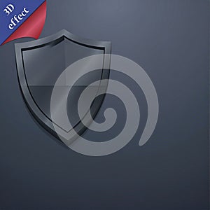 Sleek Metallic Shield for Digital Security