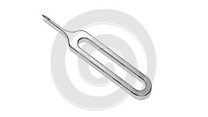 Metallic SIM Card Ejector Tool Illustration