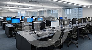 Modern Corporate Office and Computer Training Room