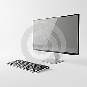Emphasizes simplicity and functionality typical of modern computer