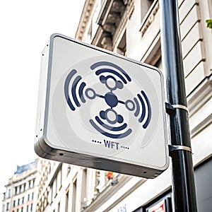 Network communication icon isolated on white background