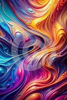Modern Abstract Liquid Wallpaper