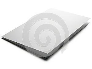 A sleek and modern looking white and black rectangular object on a white background