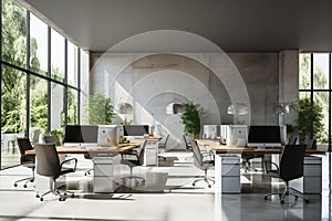 Sleek and Modern Office Space with Minimalist Design