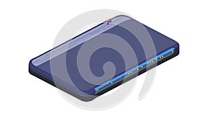 Sleek Modern Smartphone or Tablet Device Illustration, vector design Generative AI