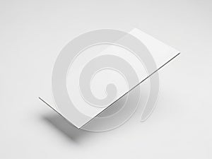 A sleek and modern white rectangular object with a reflective surface