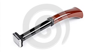 A high-quality shaving tool with a polished design isolated on white background