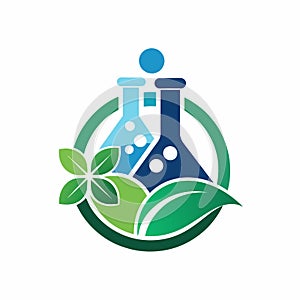 A sleek and professional logo design for a science school, featuring elements symbolizing academia and research, Develop a clean photo