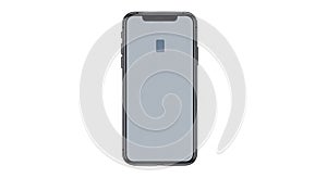 Sleek smartphone with a thin, black