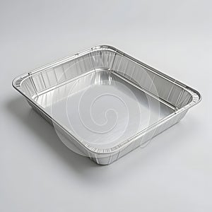 Minimalist white ceramic square baking dish for culinary presentation projects studio shot