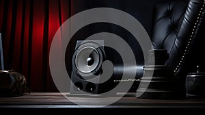 Luxurious Gothic Style Desk Speakers With Canon Ef 85mm F 1.2l Ii Usm photo