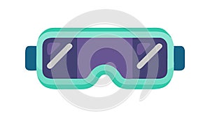 Sleek Virtual Reality Goggles or VR Headset, vector design Generative AI