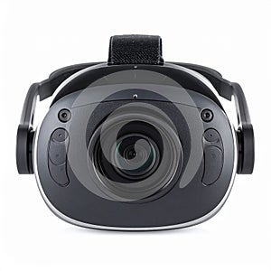 Sleek Virtual Reality Headset Isolated on White