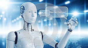 Advanced Robot Interacting with Digital Interface android