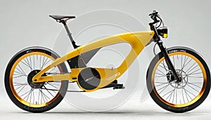 Sleek Yellow E-Bike