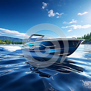 sleekly designed Motorboat