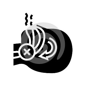 sleep apnea glyph icon vector illustration photo