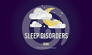 Sleep Apnea Insomnia Sleep Deprivations Disorders Sleepless Concept photo