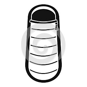 Sleep bag icon, simple style