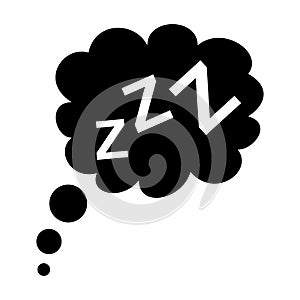 Sleep black icon