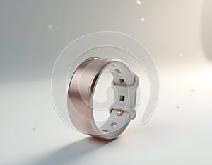 Sleep Tracker Ring Isolated on White