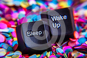 Sleep and wake up buttons