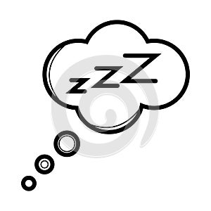 Sleep ZZZ icon photo